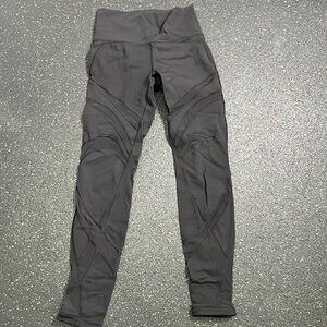 Lululemon black leggings sheer details